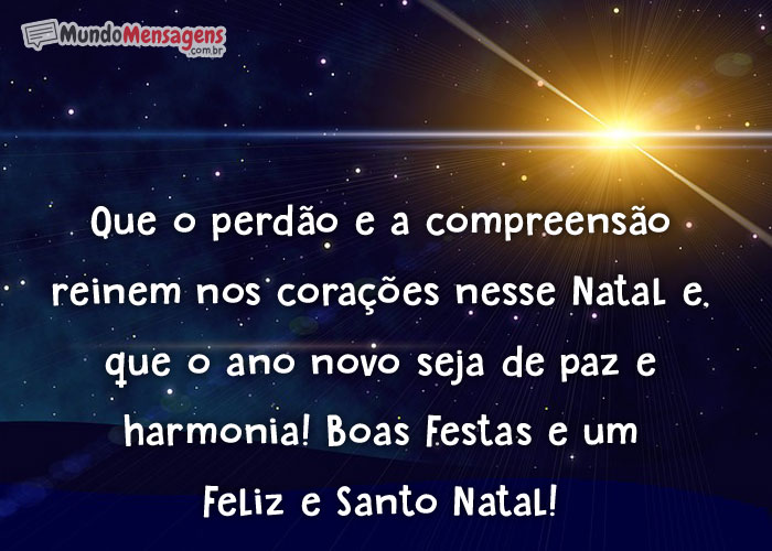 Boas festas e um feliz Santo Natal