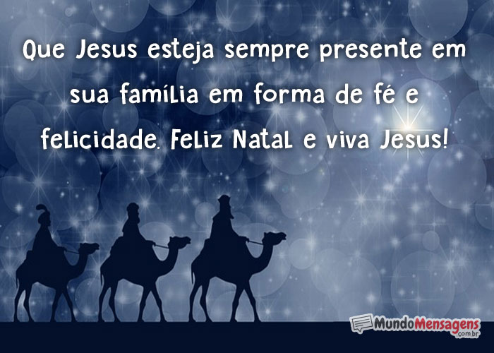 Feliz Natal e viva Jesus