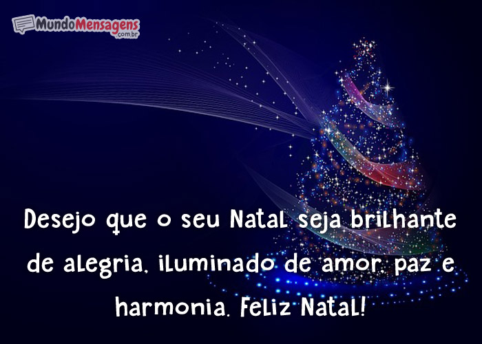 Natal brilhante de alegria