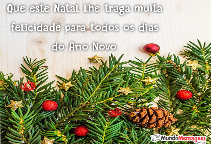 Que este Natal lhe traga muita felicidade