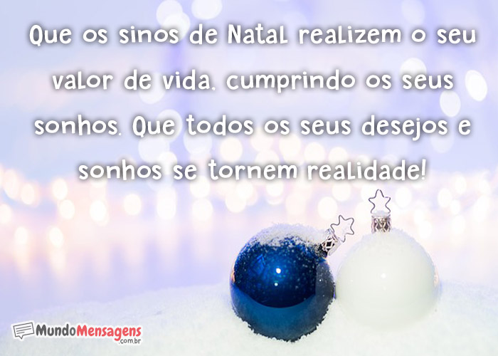 Que os sinos de Natal realizem