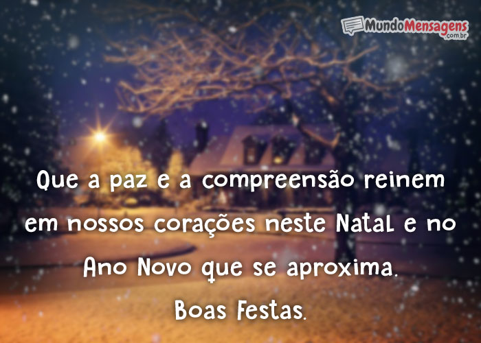 Seja compreensivo neste Natal