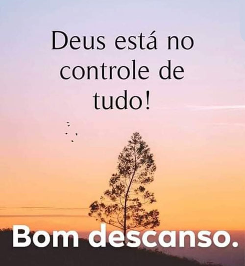 Deus está no controle de tudo