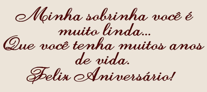 Sobrinha Feliz Aniversário - Mundo Mensagens Sobrinha Feliz Aniversário - Mundo Mensagens