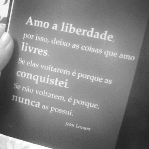 Amo a liberdade Jhon Lennon