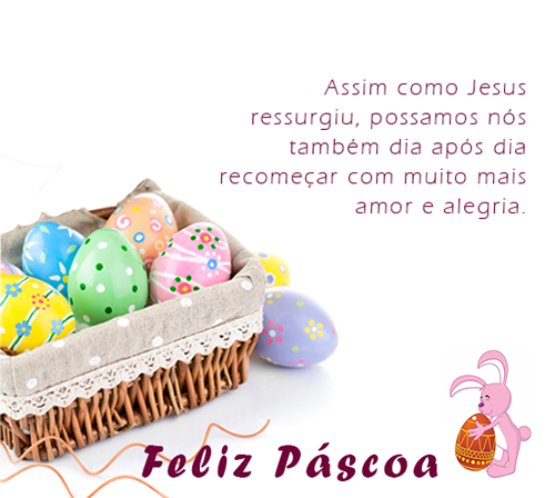 Jesus ressurgiu Feliz Páscoa