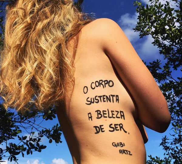 O corpo sustenta a beleza de ser