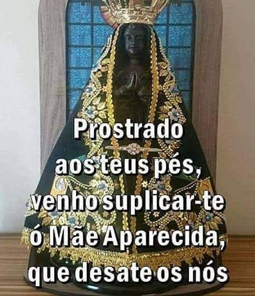 Mãe Aparecida que deste os nós