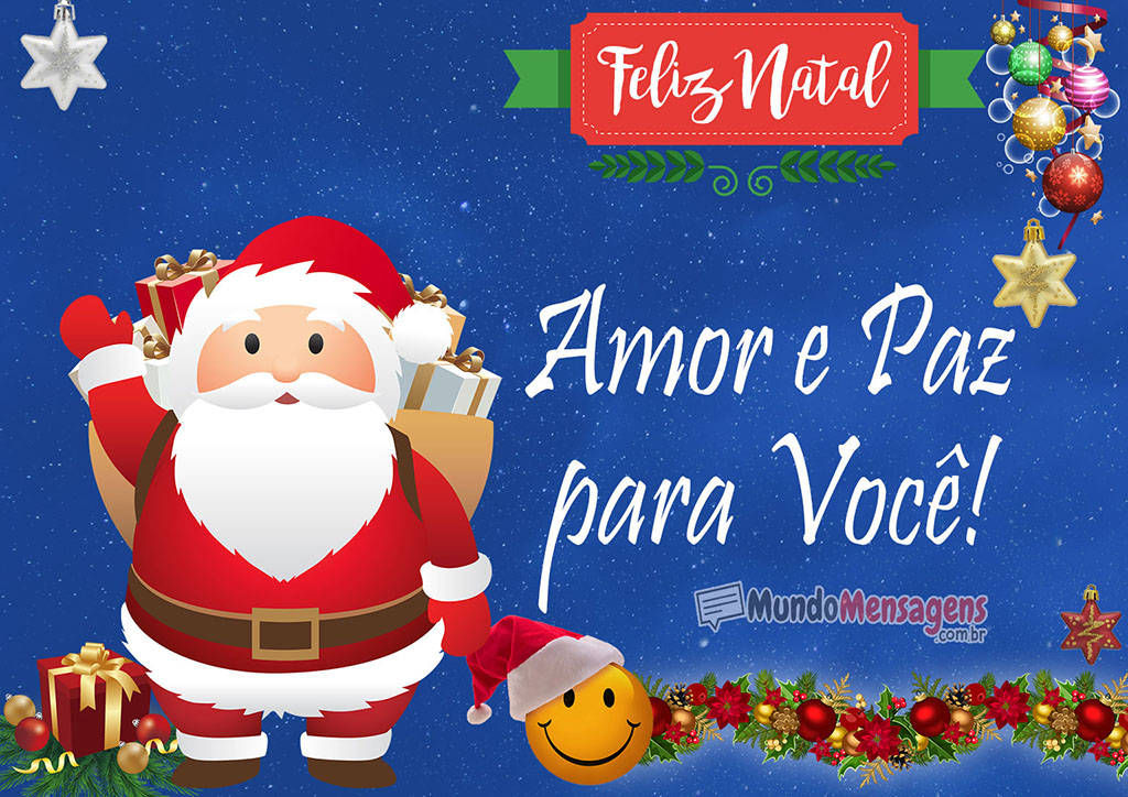 Amor e Paz para Você Feliz Natal - Mundo Mensagens Amor e Paz para Você Feliz Natal - Mundo Mensagens