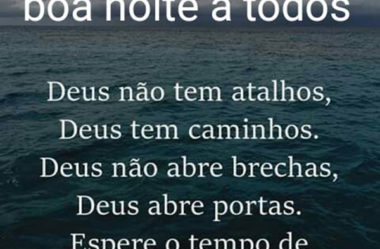 Deus não tem atalhos Deus tem caminhos