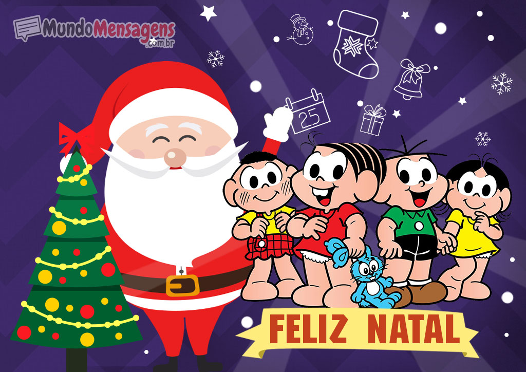 Feliz Natal da Turma da Mônica e Papai Noel