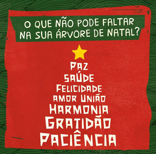 Não pode faltar na Árvore de Natal