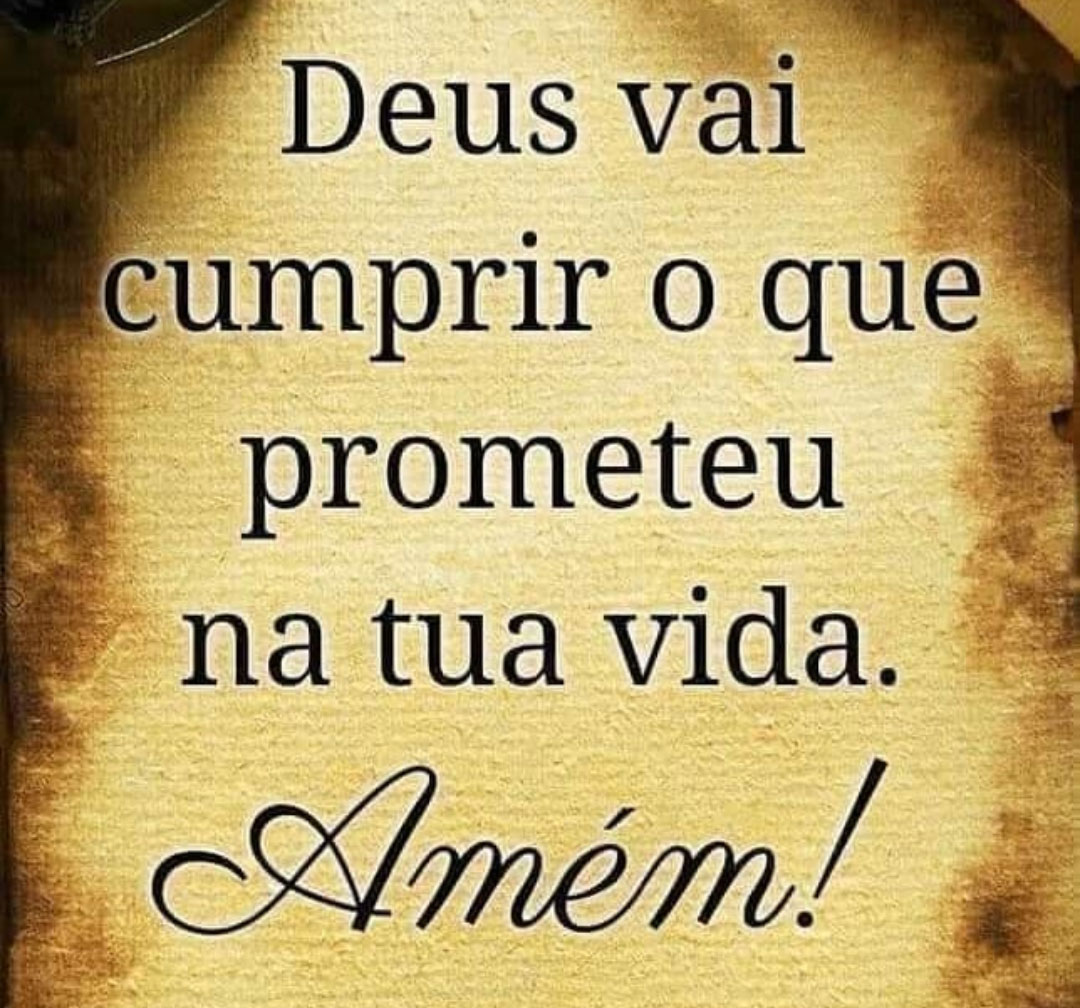 Deus vai cumprir o que prometeu