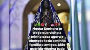 Nossa Senhora Aparecida te peço que visite a minha casa