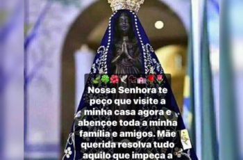 Nossa Senhora Aparecida te peço que visite a minha casa