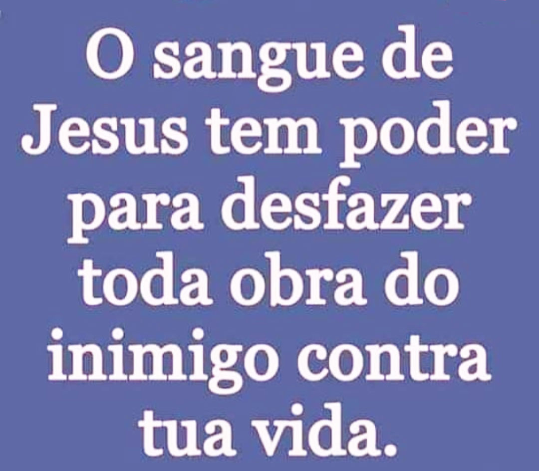 O sangue de Jesus tem poder