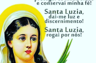 Santa Luzia protegei os meus olhos