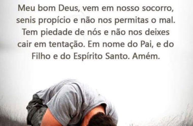 Senis propício e não nos permitas o mal