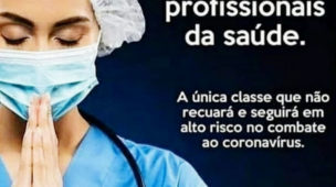 Oremos por todos os profissionais da saúde