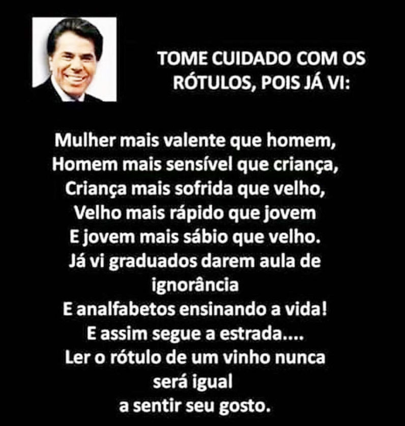 Tome cuidado com os rótulos