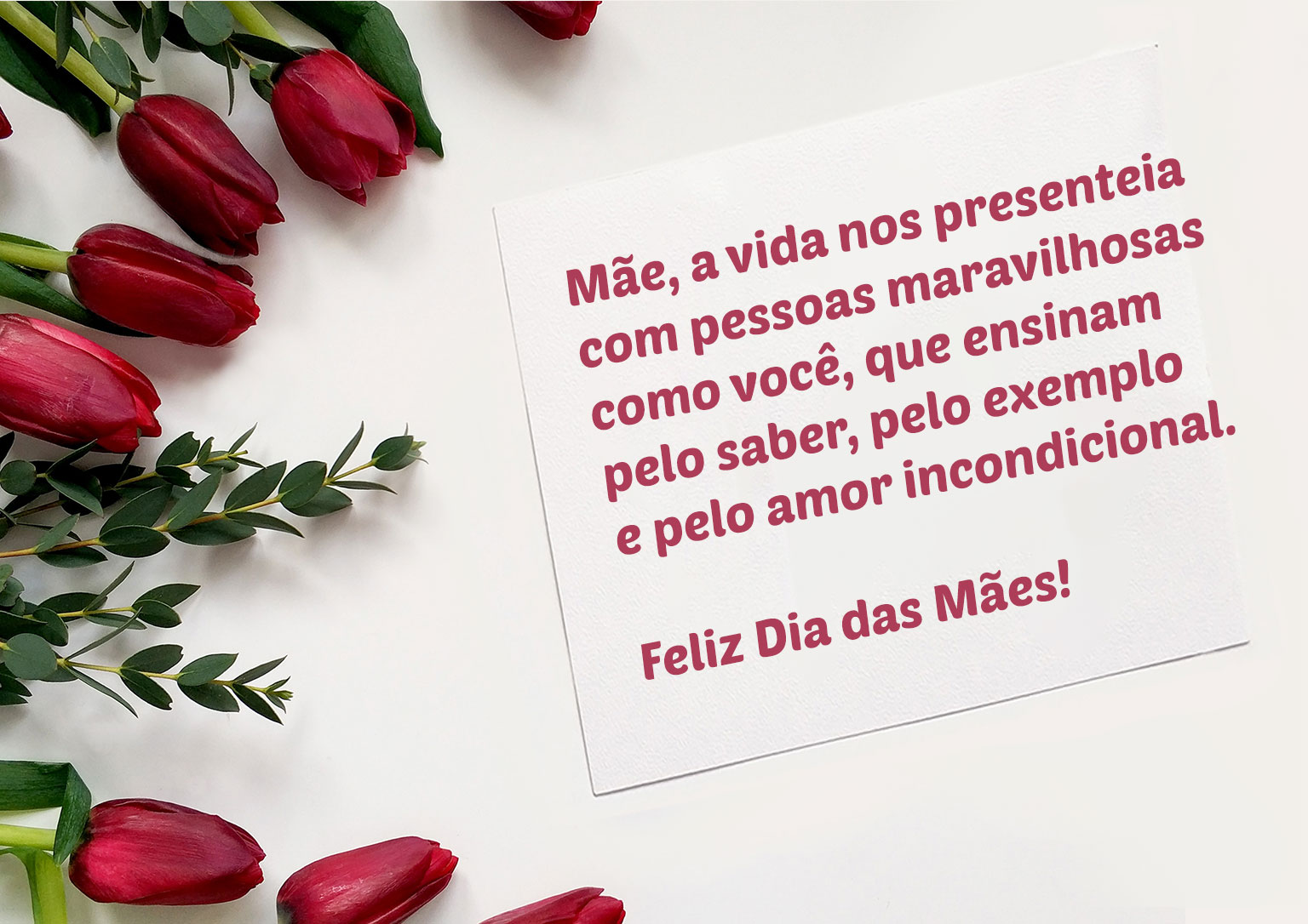 Amor incondicional Feliz dia das Mães