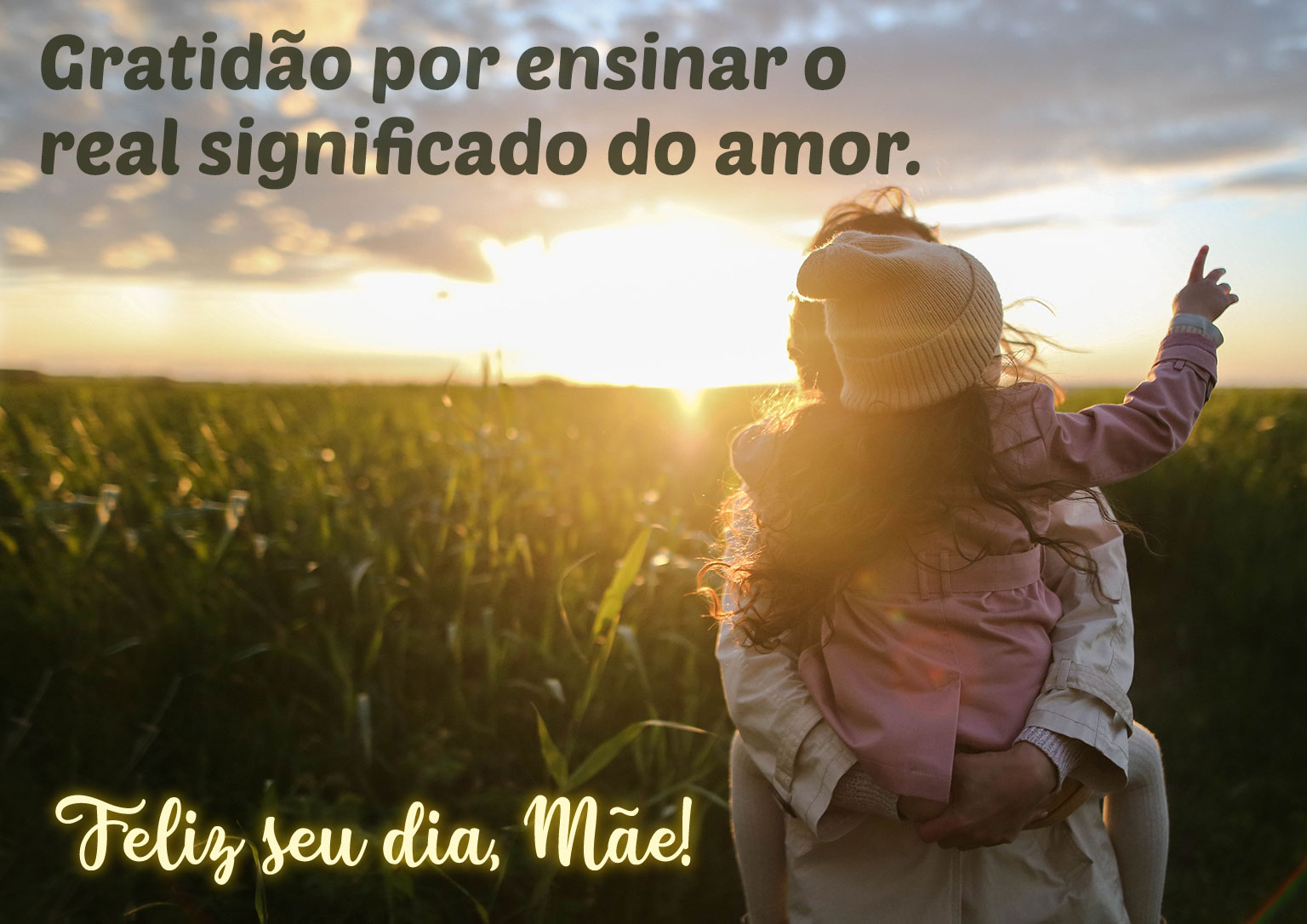 Gratidão por ensinar o real significado do amor