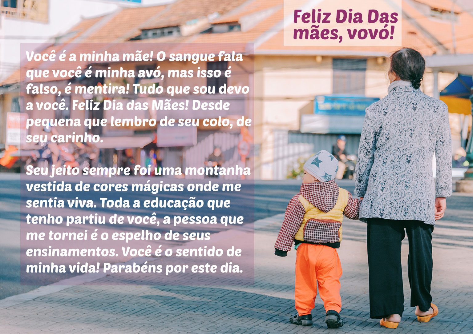 Vovó Feliz dia das Mães