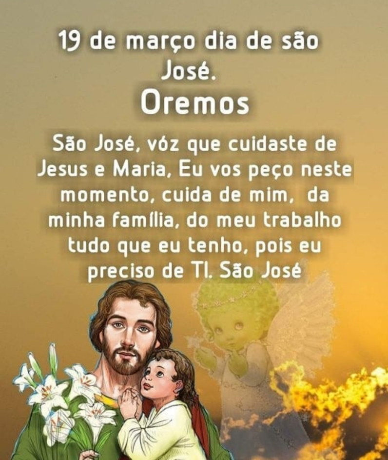 19 de Março Dia de São José.