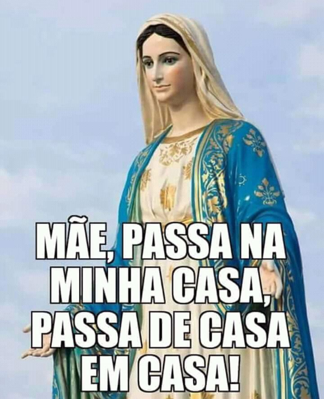 Mãe passa na minha casa