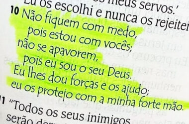 Não fiquem com medo pois estou com vocês