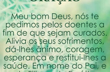 Nós te pedimos pelos doentes a fim que sejam curados