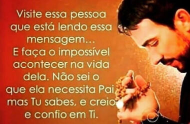 Senhor visite essa pessoa que está lendo