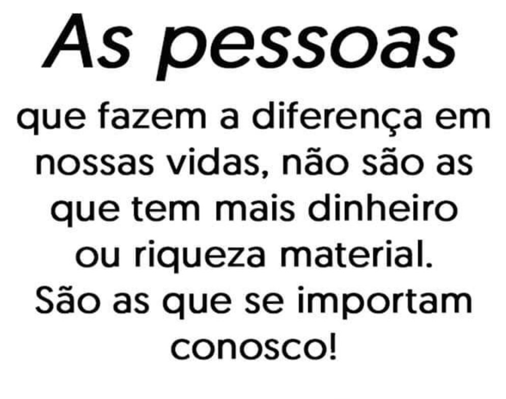 As Pessoas que fazem a Diferença em nossas Vidas