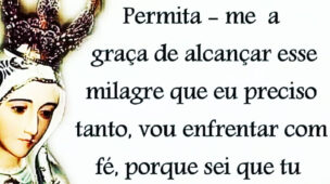 Mãezinha Permita-me a graça de alcançar