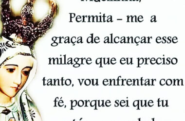 Mãezinha Permita-me a graça de alcançar