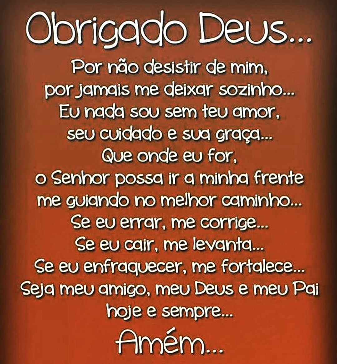 Obrigado Deus