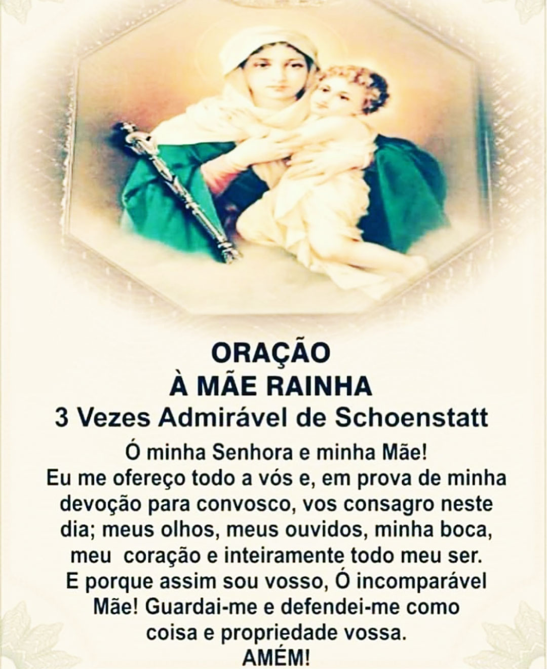 Oração À Mãe Rainha