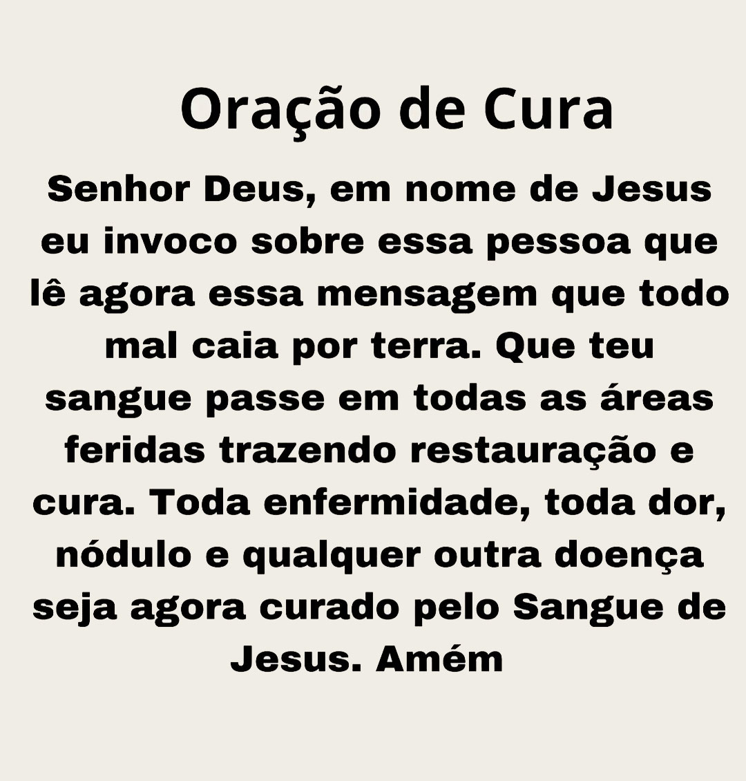 Oração de Cura