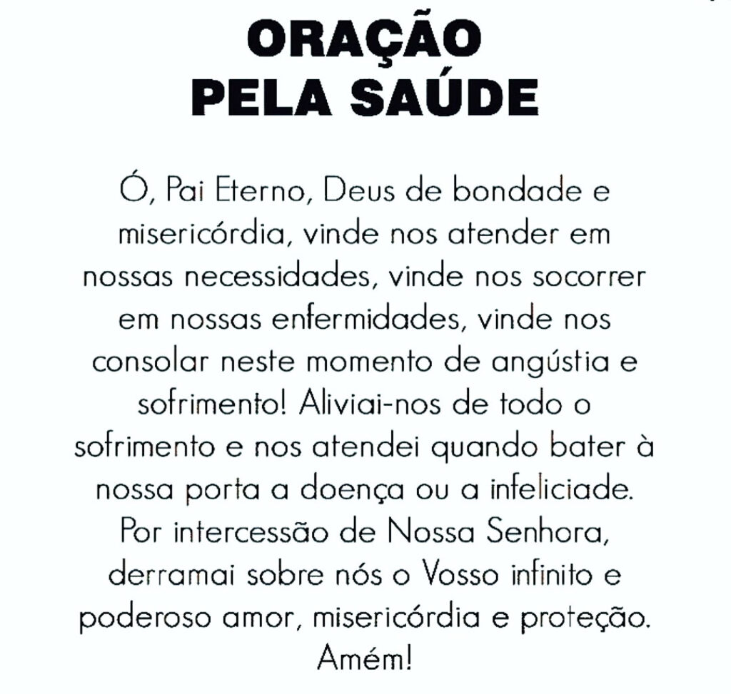 Oração pela Saúde - Mundo Mensagens