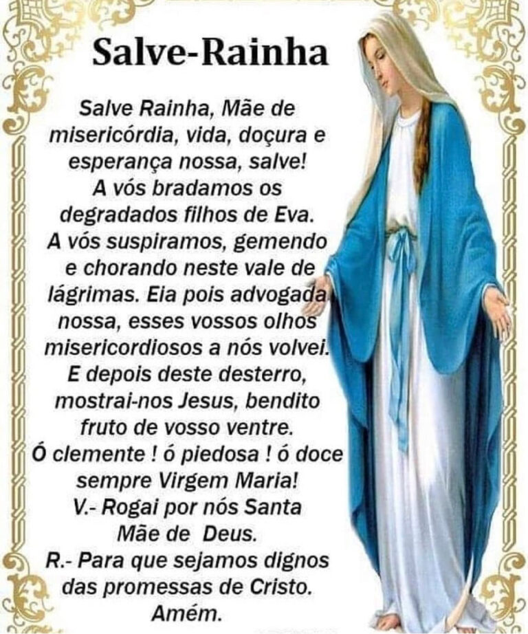 Salve Rainha Oração Mundo Mensagens Salve Rainha Oração Mundo Mensagens