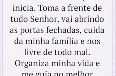 Oração da Semana Organiza minha vida