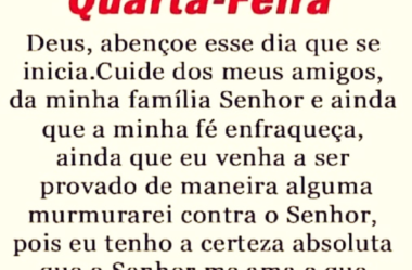 Oração da Manhã de Quarta-Feira