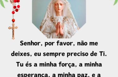 Senhor por favor não me deixes