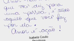 Amor não é o que você diz