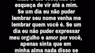 Filho no dia em que eu não puder