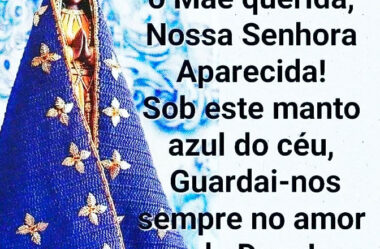 Manto azul do céu Nossa Senhora Aparecida