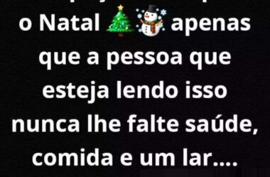 Não peço muito para o Natal