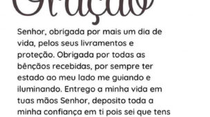 Oração de gratidão por mais um dia