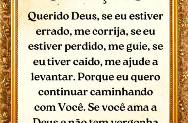 Oração se estiver errado corrija-me