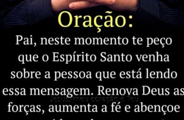 Peço que o Espírito Santo venha – Oração